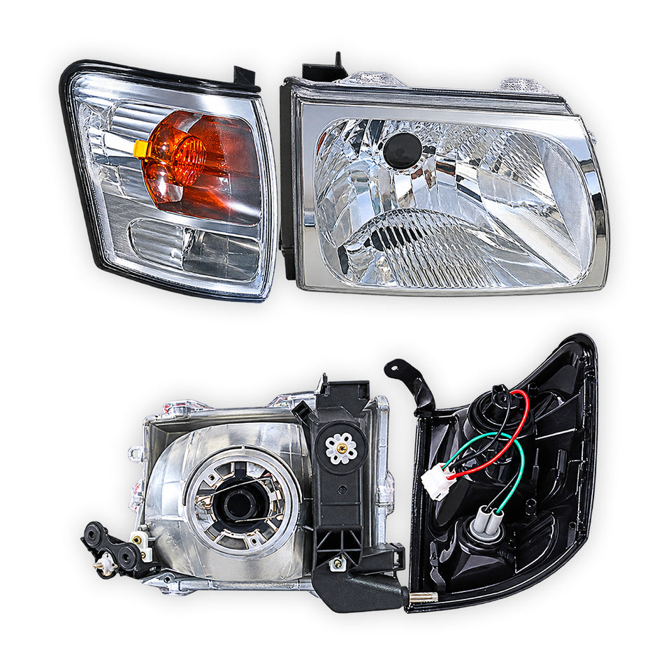 Toyota HiLux SR5 Ute (2001 - 2005) Headlights & Corner Lights LH + RH