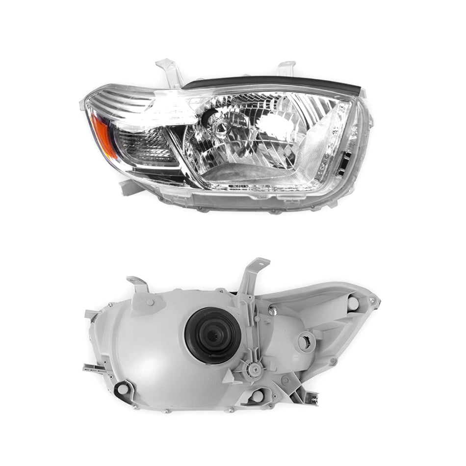 Toyota Kluger GSU40R / GSU45R (2007 - 2010) Halogen OEM Style Headlights LH + RH