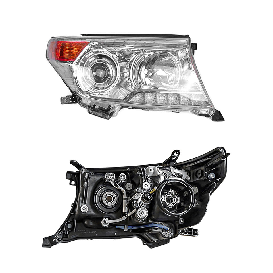 Toyota LandCruiser 200 Series (2012 - 2015) OEM Style Headlights LH + RH