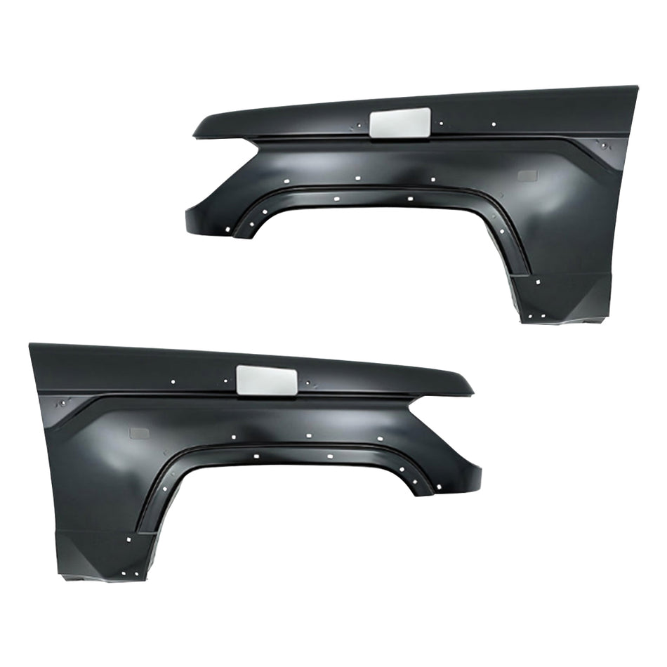 Toyota LandCruiser 70 Series (2007 - 2023) Genuine Guards with Flare Holes and Snorkel Holes LH + RH