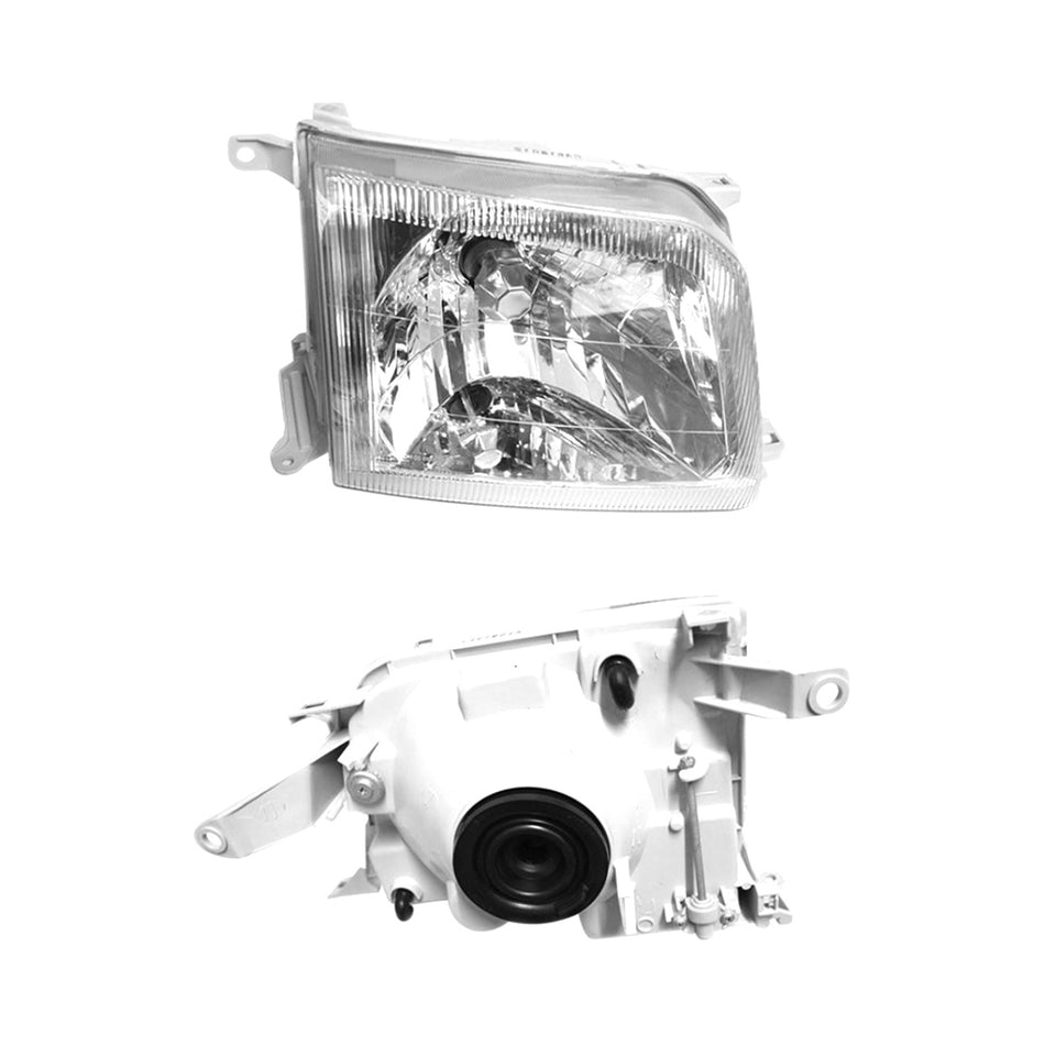 Toyota LandCruiser Prado 90 / 95 Series (1996 - 1999) Chrome OEM Style Headlights LH + RH