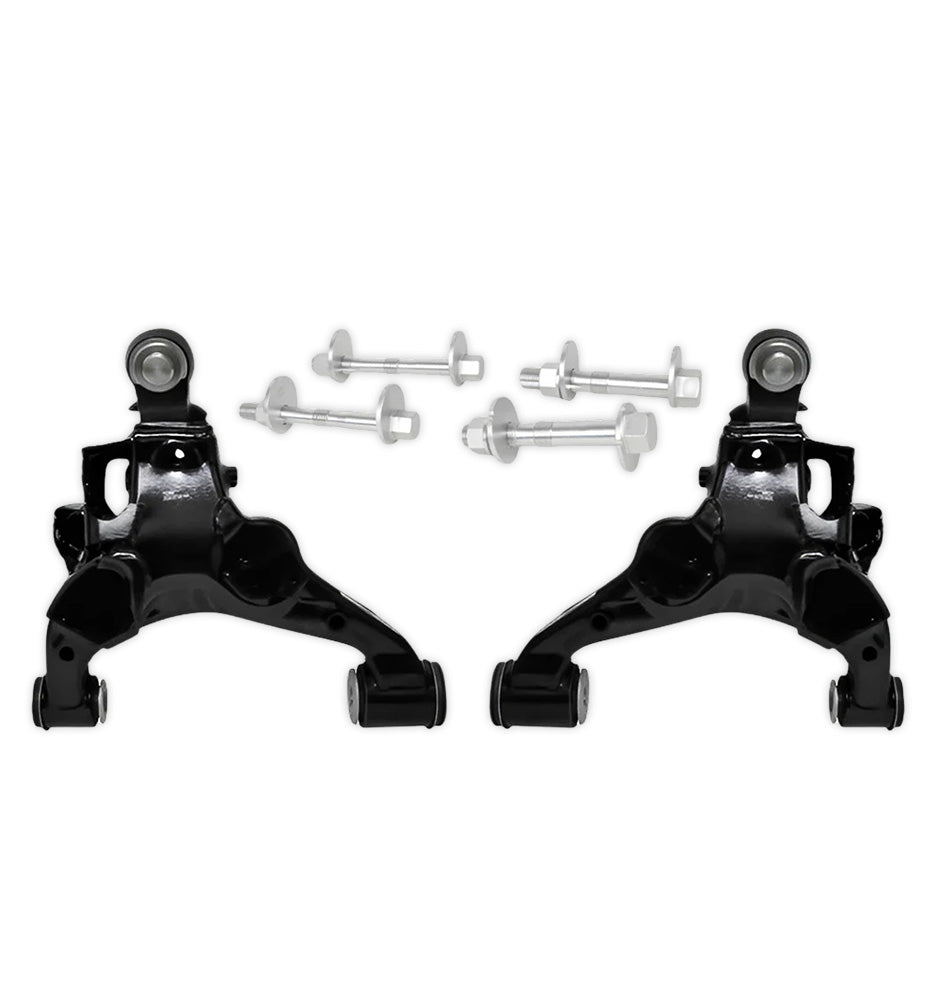 Toyota LandCruiser 200 Series (2007 - 2021) Front Lower Control Arms + Camber Bolt Kit LH + RH