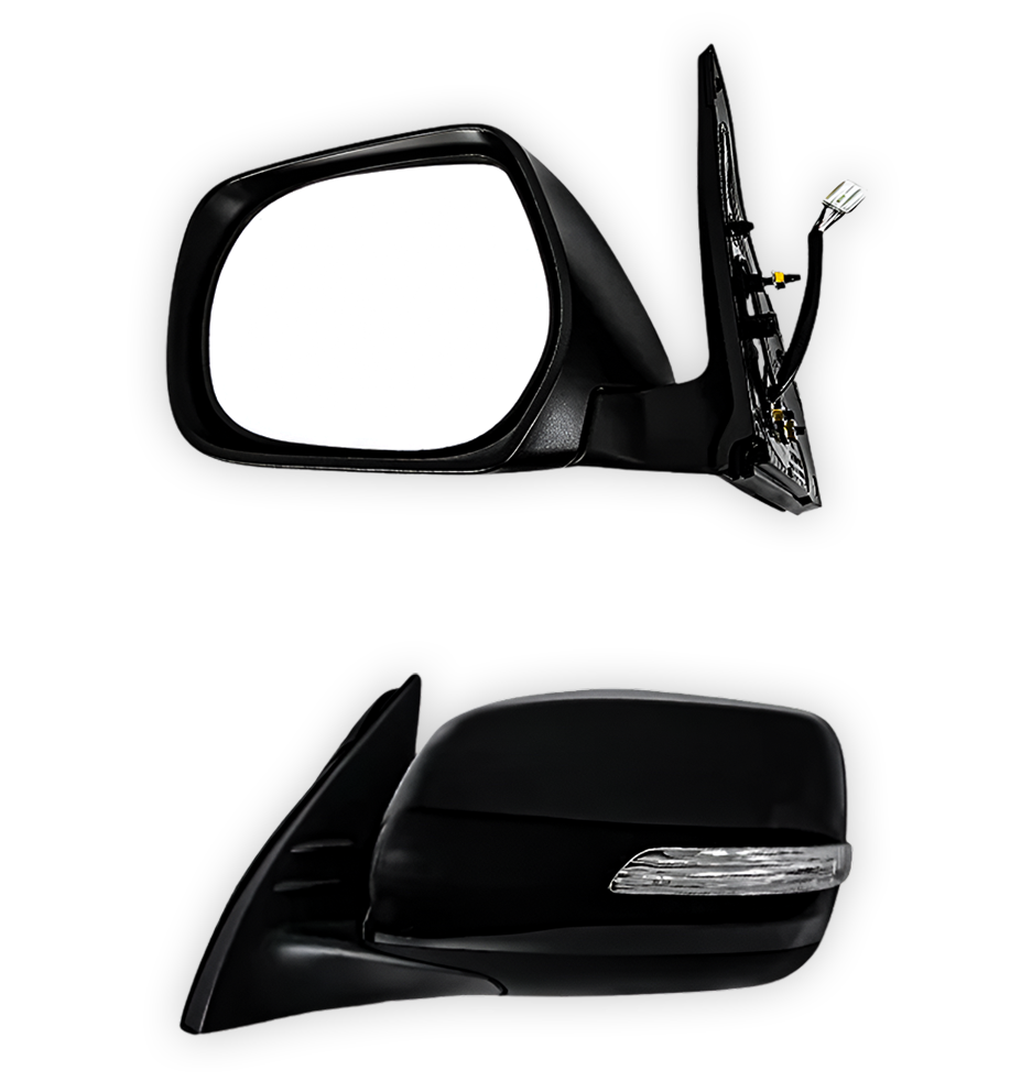 Toyota LandCruiser Prado 150 Series (2009 - 2013) Black Electric Door Mirrors