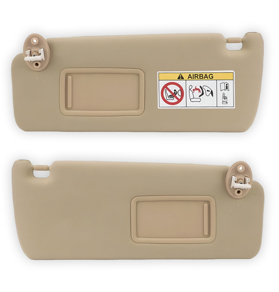 Toyota LandCruiser Prado 150 Series (2010 - 2023) Beige Interior Sun Visors LH + RH