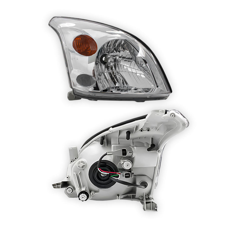 Toyota Prado 120 Series All Models (2002 - 2009) Chrome Headlights