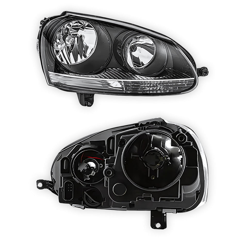 Volkswagen Golf MK5 (2004 - 2009) Black Headlights