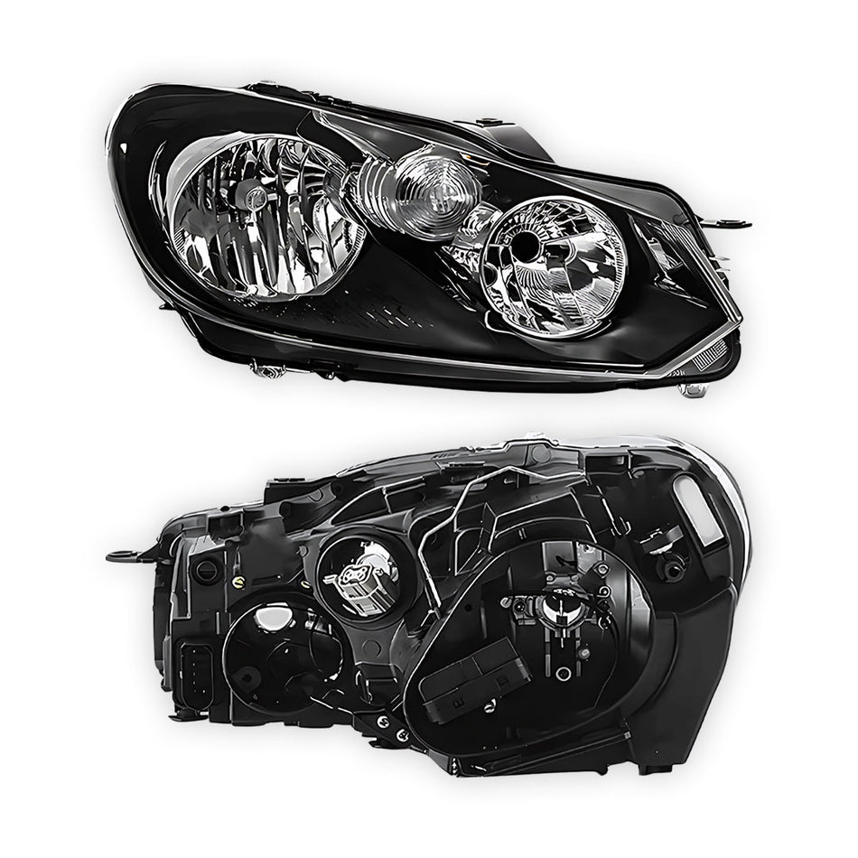 Volkswagen Golf MK6 (2008 - 2013) Black Headlights