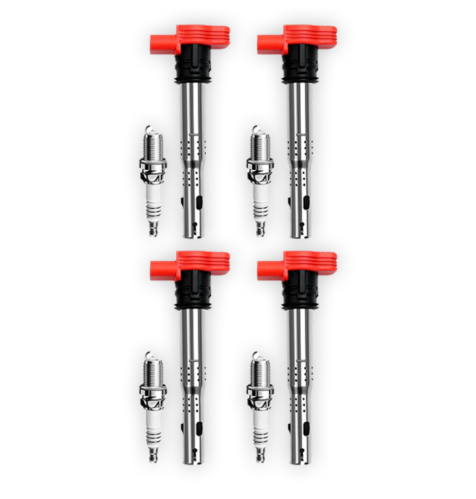 Volkswagen Scirocco 1S (2009 - 2016) 2.0L Ignition Coils and Spark Plugs Complete Set