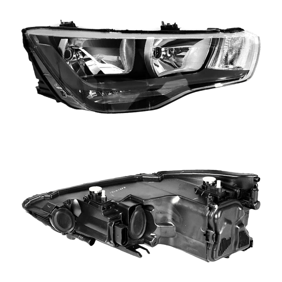 Audi A1 8X (2010 - 2014) Black Halogen OEM Style Headlights LH + RH