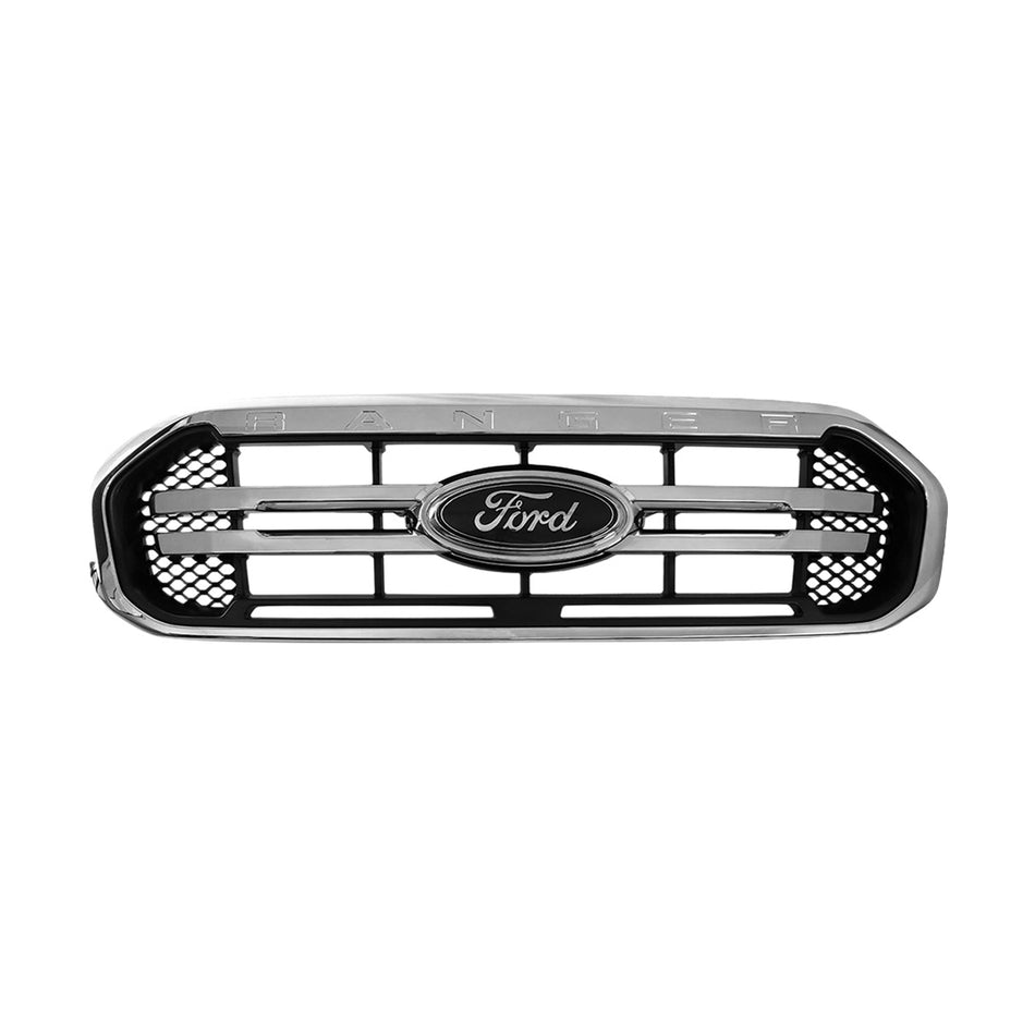 Ford Ranger PX MK3 (2018 - 2020) Genuine Black / Chrome Grille