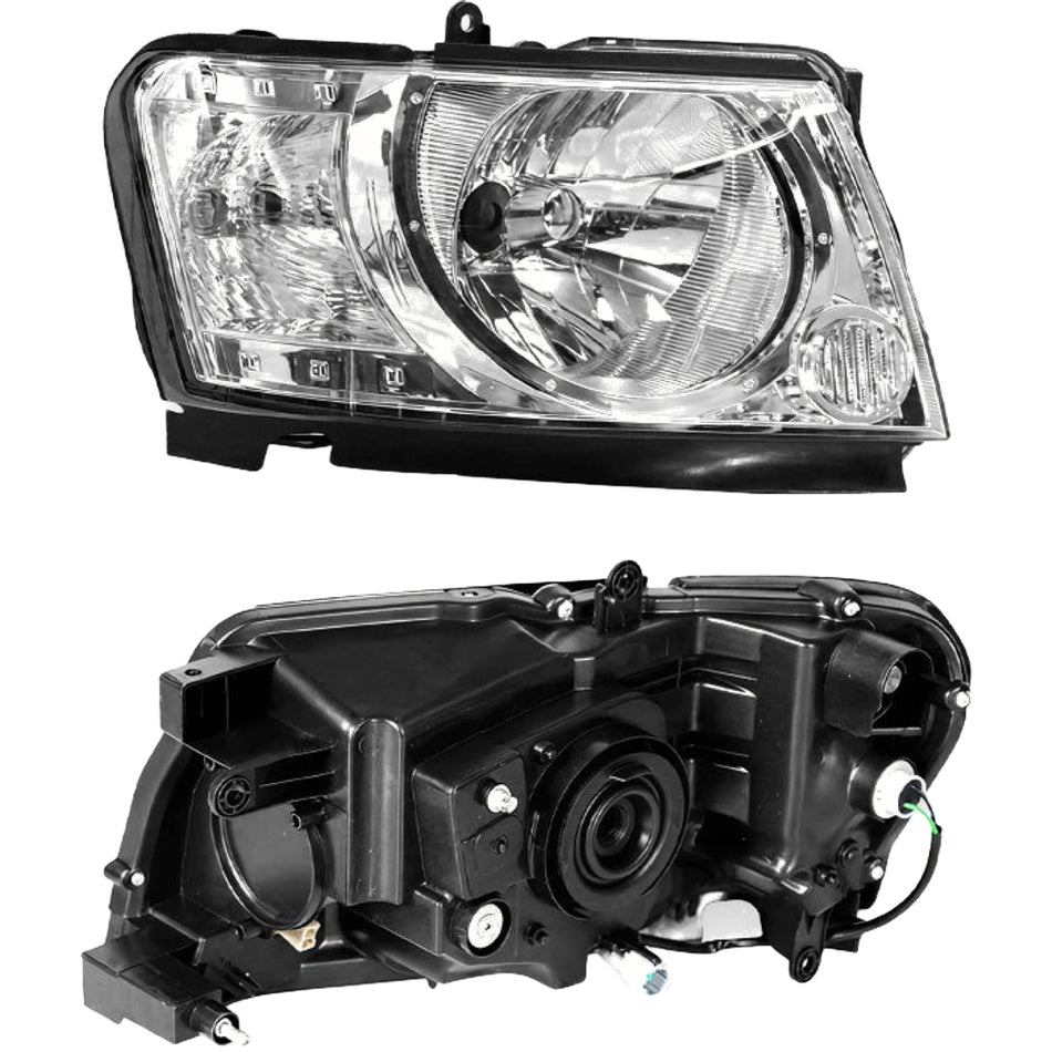Nissan Patrol GU3 TY61 Ute (2007 - 2014) OEM Style Headlights LH + RH