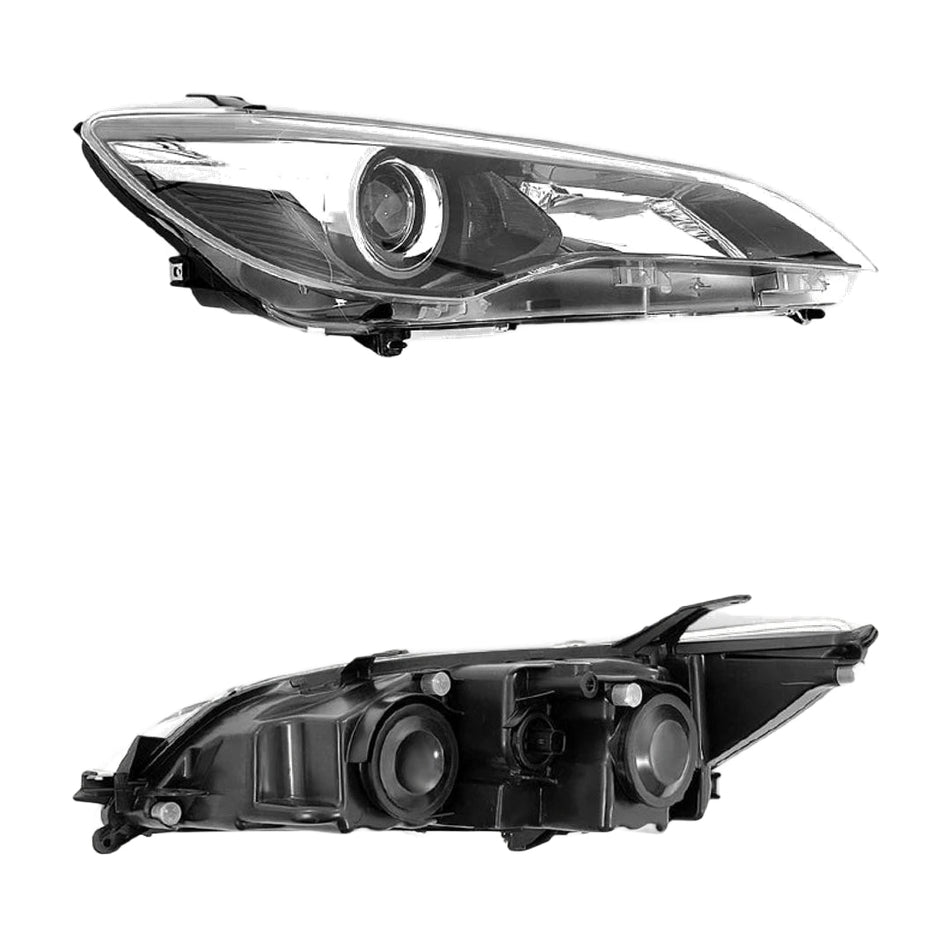 Toyota Camry AW50 (2015 - 2017) Black / Chrome OEM Style Headlights LH + RH